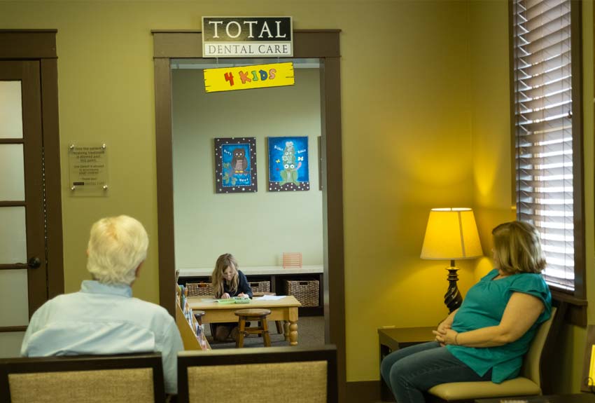 Total Dental's For Kids room as seen from the lobby